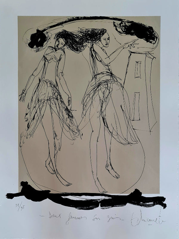 DEUX FEMMES SUR GRIS