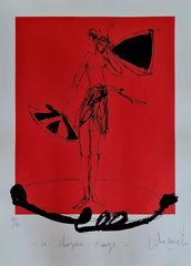 PERSONNAGE SUR ROUGE