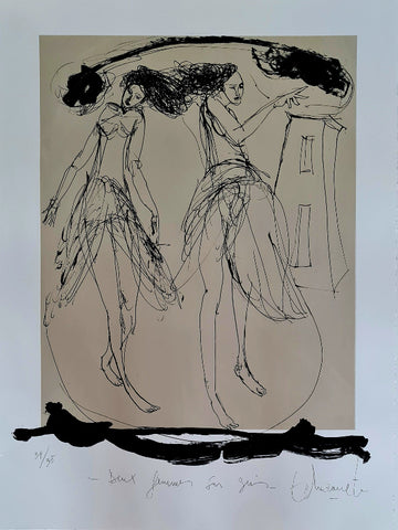 DEUX FEMMES SUR GRIS