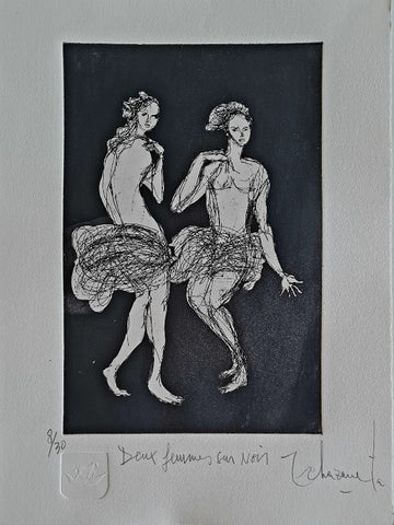 DEUX FEMMES SUR NOIR