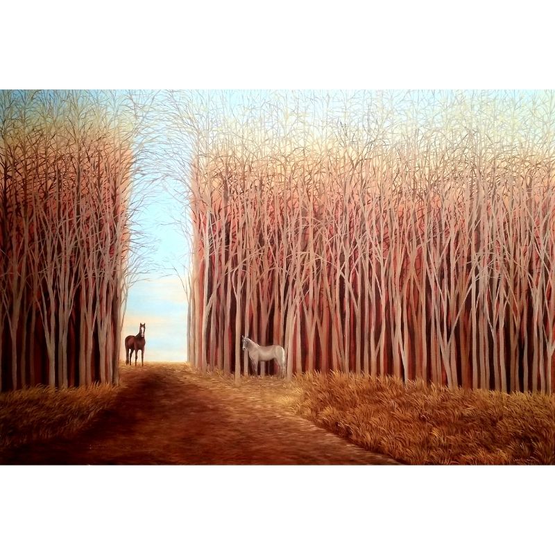 CABALLO EN BOSQUE 2