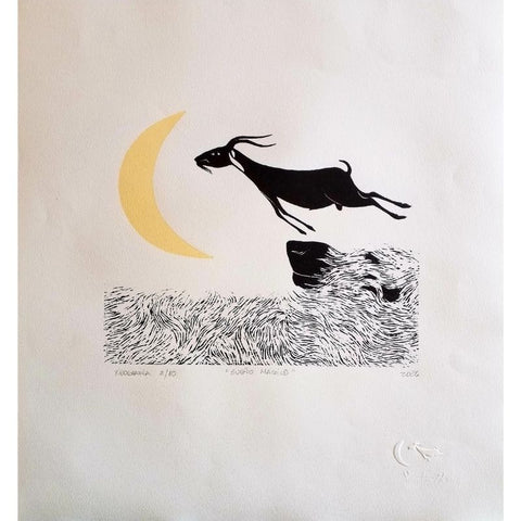 CARPETA EL SOL ROJO, 9 XILOGRAFÍAS