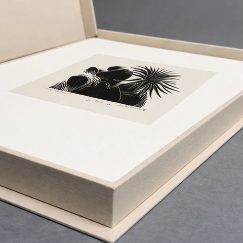 CARPETA LA LUNA CRECIENTE, 9 XILOGRAFÍAS