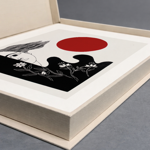 CARPETA EL SOL ROJO, 9 XILOGRAFÍAS