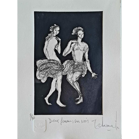 DEUX FEMMES SUR NOIR