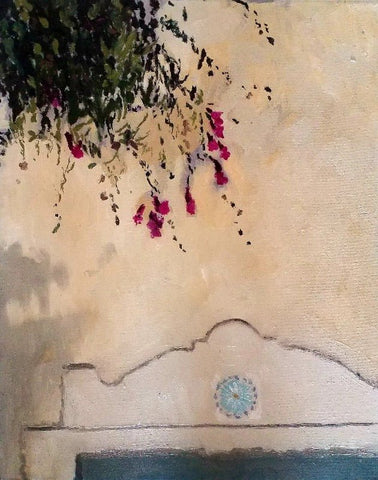 MURO CON FLORES PENDIENTES - Tarquinia